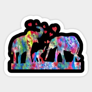 Elephant family Sticker